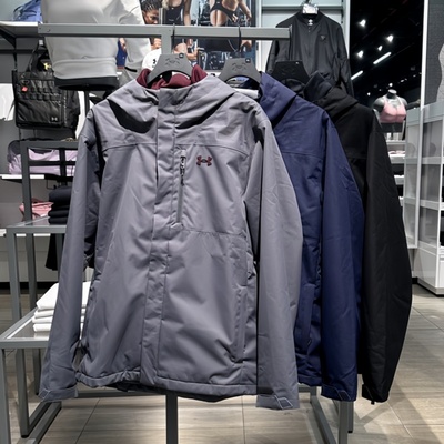 UA安德玛男冲锋衣三合一运动夹克