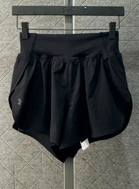 25新款UA安德玛短裤女训练Flex二合一梭织运动休闲五分裤1376936