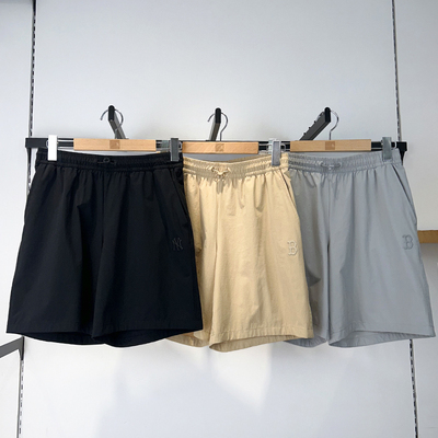 MLB情侣NY小标凉感速干梭织短裤