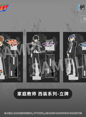 潮可玩正版 家庭教师reborn亚克力镭射立牌 沢田纲吉六道骸周边