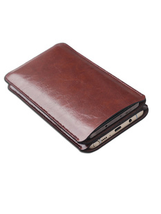 适用简约双手机收纳包苹果15promax二合一套iPhone14promax两部手机直插内胆包竖款超薄手拿便携袋13promax