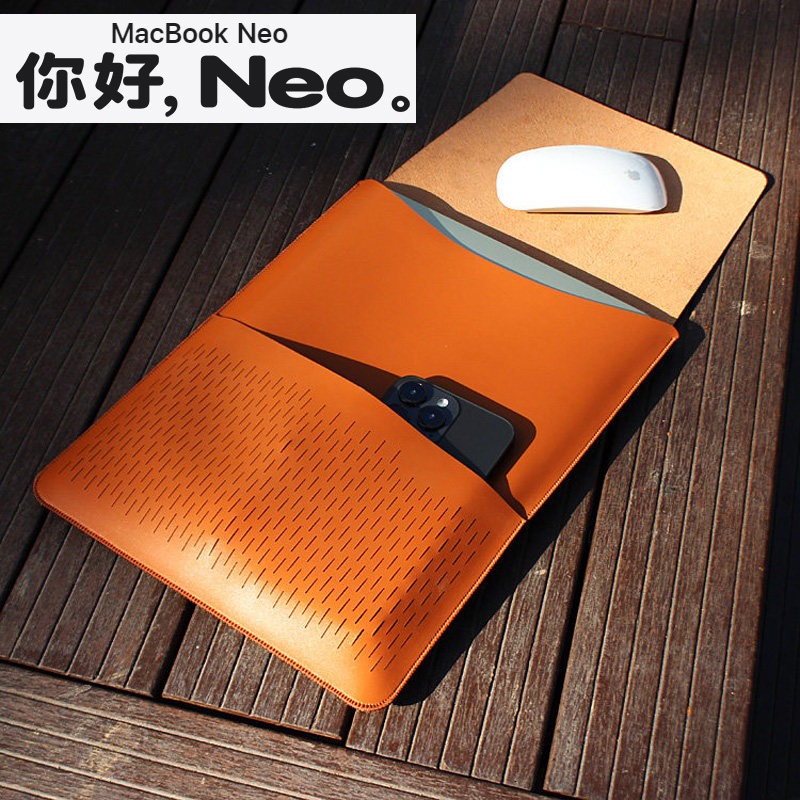 木棉湾适用苹果笔记本MacBook电脑包2026新款macbookNeo收纳内胆包保护皮套NEO壳13英寸全包防摔商务商端配件图片