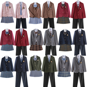 jk格裙学院风制服正统西装全套DK小中大学生班校演讲服运动会服7