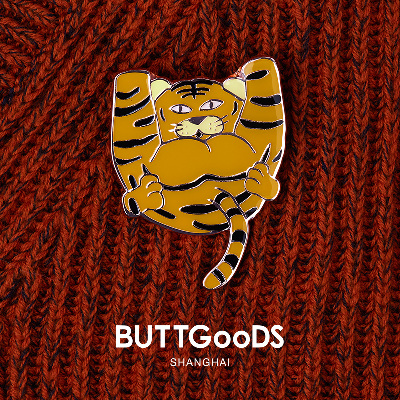 虎年可爱合金胸针徽章男女礼物