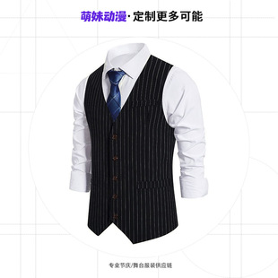 【工厂定制】男士时尚西装马甲礼服套装休闲跨境外贸婚礼 休闲
