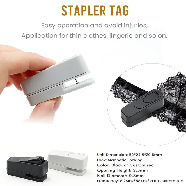 无针防盗标签一体标签订书机防盗