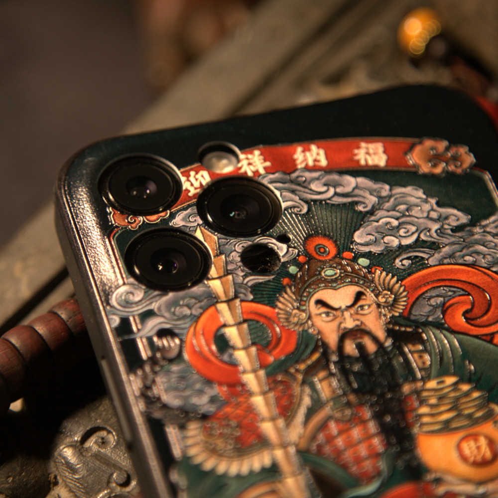古造武财神赵公明手机壳