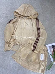 欧洲站小众设计师YMQY T春夏新款超显白时髦轻薄防晒衣＋短裙套装