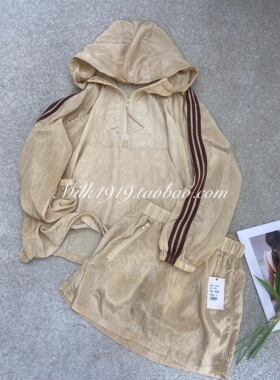 欧洲站小众设计师YMQY T春夏新款超显白时髦轻薄防晒衣＋短裙套装