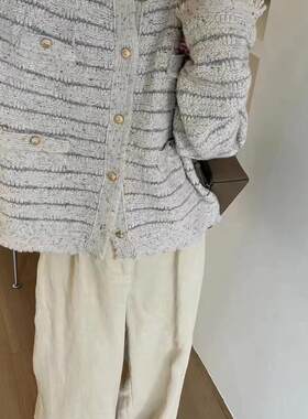 欧洲站小众设计师法式复古毛衣