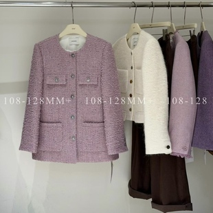 亮片内胆羽绒小香外套 气质羊毛中长款 欧洲站南油小众设计冬季 新款