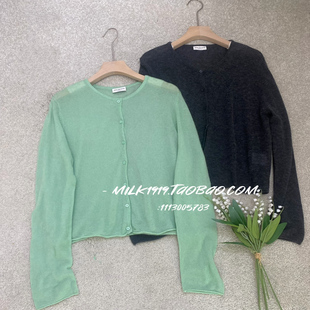 开衫 NOTEN单排扣纯色羊毛针织衫 VAN 欧洲站南油小众设计师DRIES