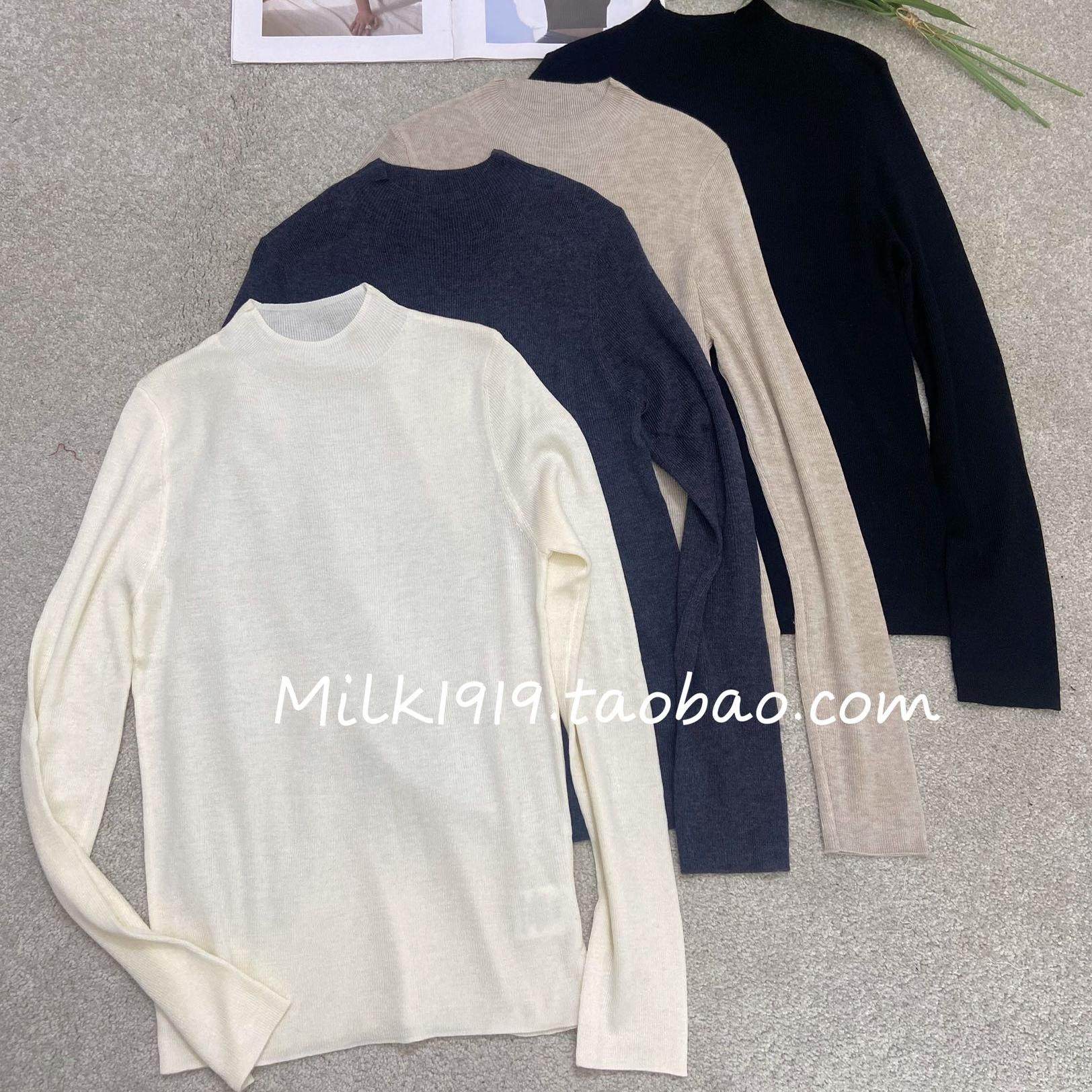 巨好穿秋冬打底！欧洲站新款半高领恰到好处修身弹力大羊毛打底衫,女装/女士精品,毛针织衫,淘宝优惠券,粉丝福利购,淘宝优惠卷