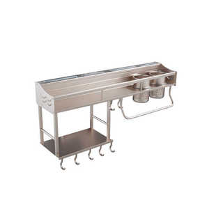 辉煌卫浴厨房置物架壁挂收纳刀架收纳用具太空铝家用多功能调味