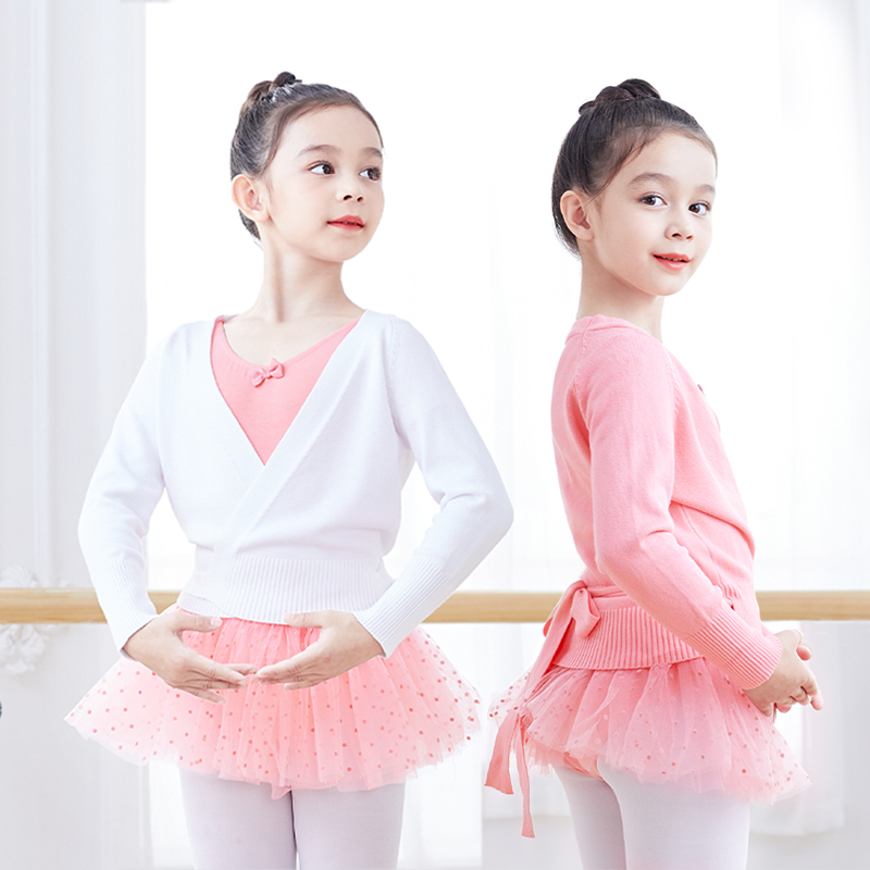 艾舞戈女童舞蹈服毛衣针织外套