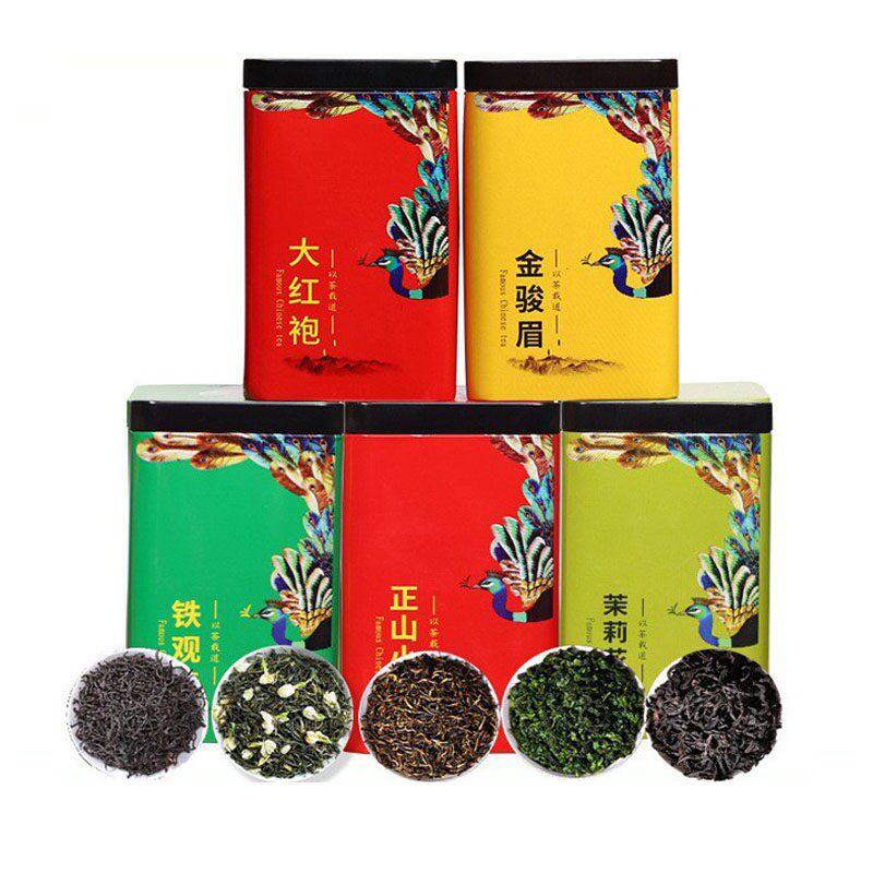 铁观音大红袍岩茶金骏眉正山红茶小种茉莉花茶浓香型茶叶官方正品