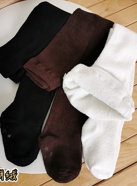 caras韩国女童白色舞蹈袜加绒高弹儿童连裤袜秋冬宝宝打底袜保暖