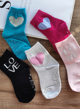 韩国KidsFUTURE儿童袜子金丝字母袜子女孩春秋棉袜爱心儿童中筒袜