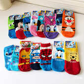 caras韩国进口儿童短袜棉袜春秋夏季 袜子高弹卡通宝宝可爱童袜