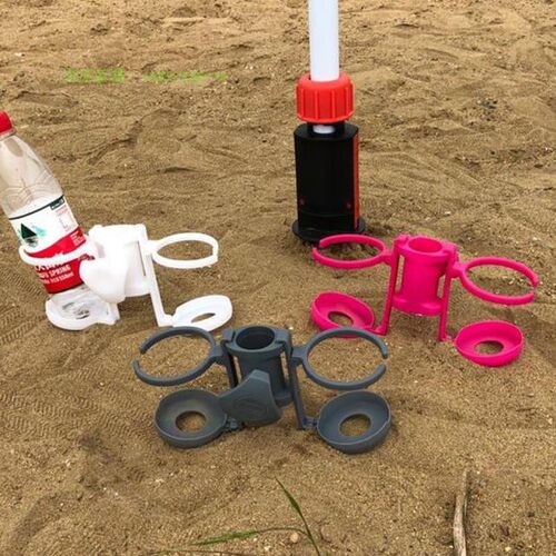 户外沙滩伞折叠支架蓝色塑料伞叉遮阳伞地叉广告太阳伞海滩伞底座