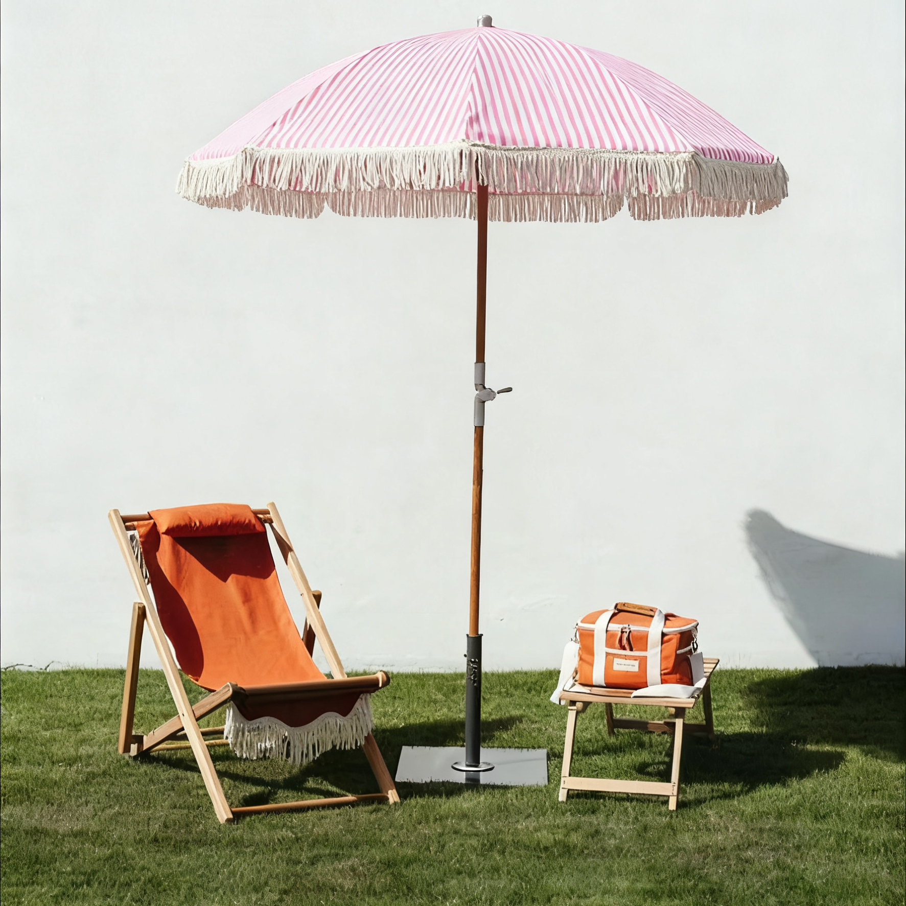 户外花园遮阳伞桌椅组合便携伸缩