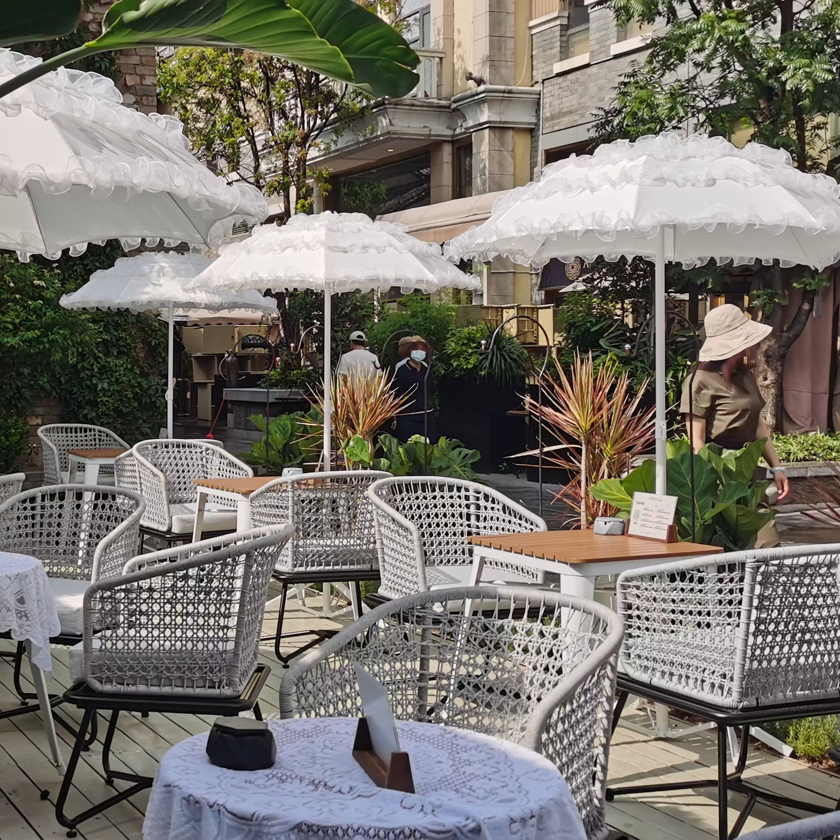 户外花园遮阳伞海滩沙滩伞广告伞