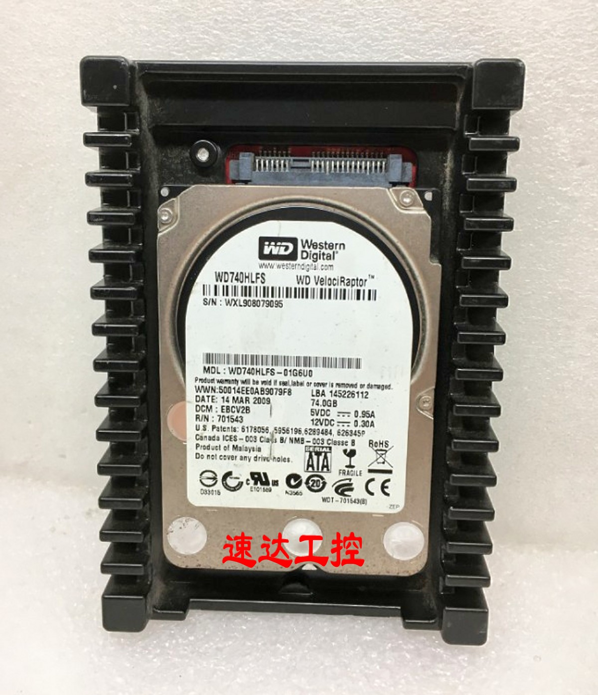 可议价WD740HLFS-01G6U0西数猛禽工业医疗设备74GB SATA硬盘现货