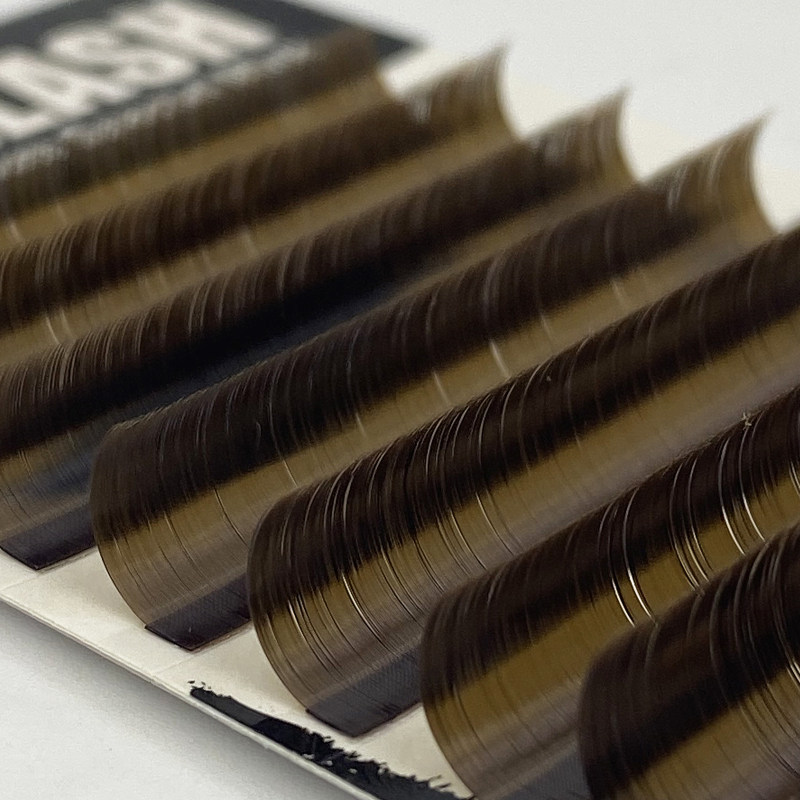 深棕色圆毛闷青不偏红嫁接睫毛