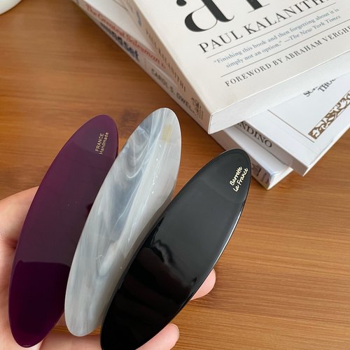 韩国进口椭圆弹簧夹后脑勺发夹