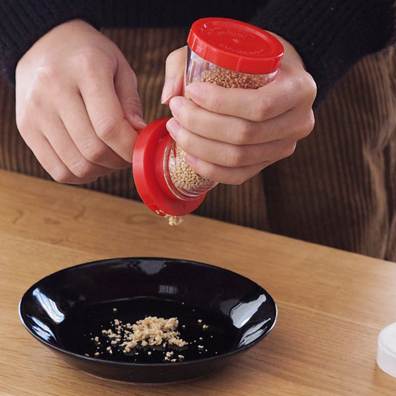 日本进口芝麻研磨器手摇磨芝麻神器手动亚麻籽磨碎机黑芝麻研磨瓶