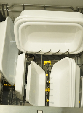 日本进口备菜盘食品白色火锅配菜盘备餐盘厨房料理托盘可进洗碗机