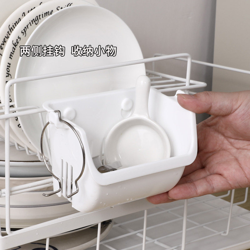INOMATA日本进口沥水挂篮塑料厨房水槽小物沥水篮可悬挂储物架