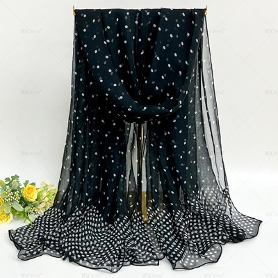 美丝宸新款140*180大尺寸丝巾多色可选法式复古风四季围巾保暖