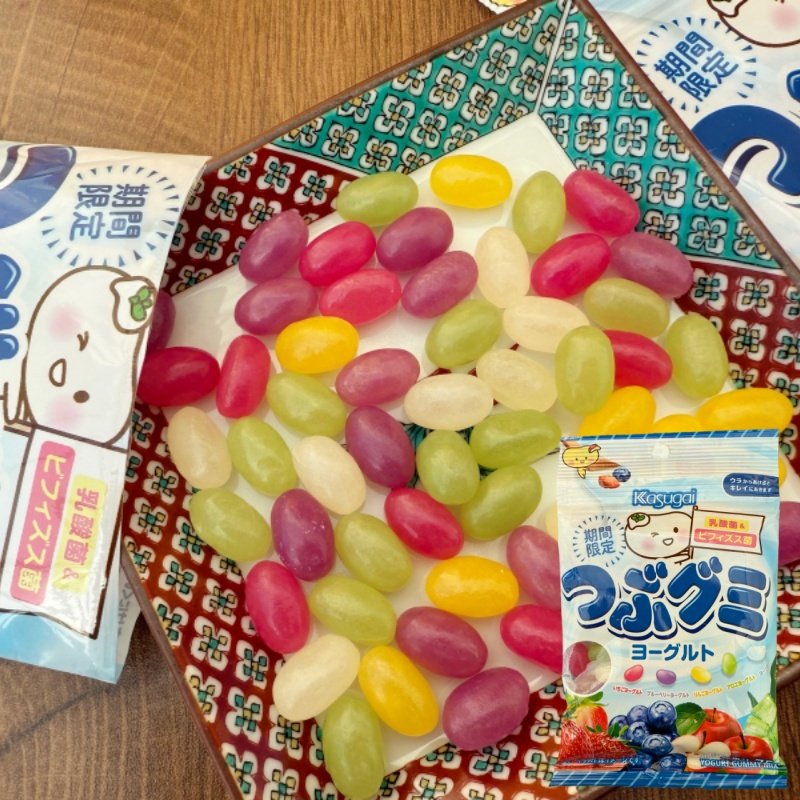 日本进口零食品春日井kasugai乳酸菌酸奶味期间限定软胶糖75g软糖
