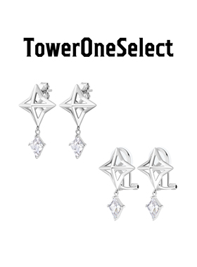 TowerOneSelect官方店TOWERONE启明星耳钉925银无痛耳夹小众设计