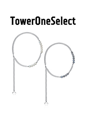 TowerOneSelect官方店TOWERONE云月项链天然月光石偏光多戴款拼接
