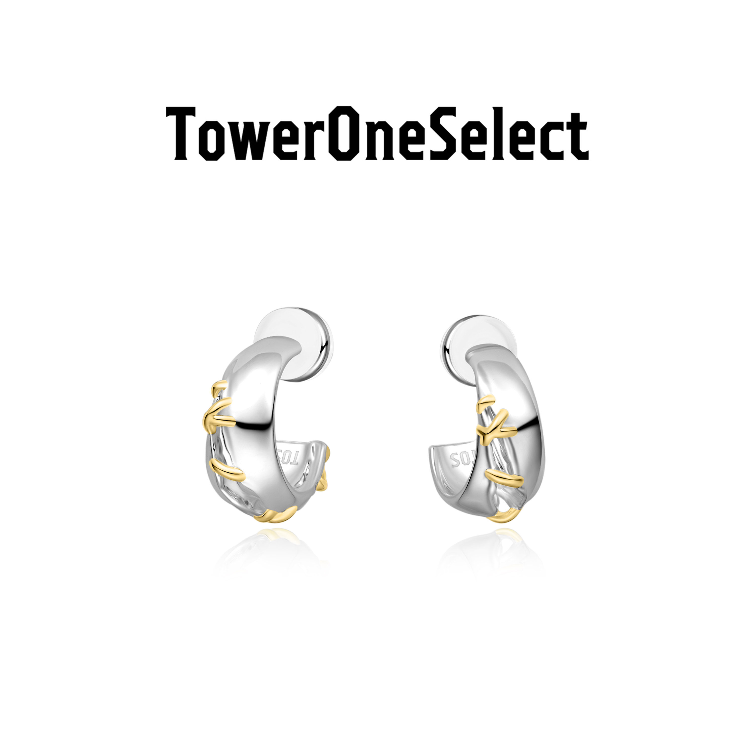 TOWERONE爪痕缝线耳环