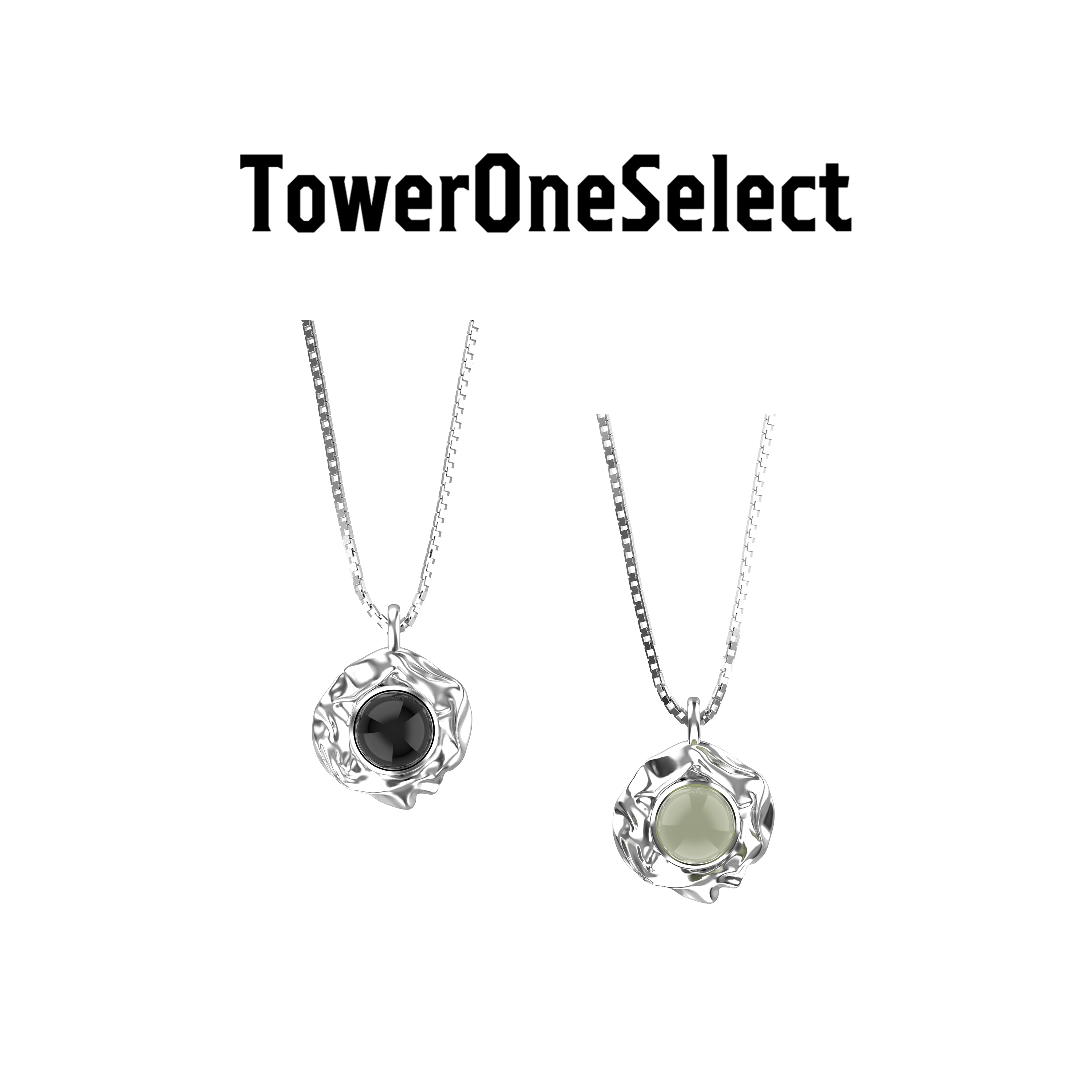 TowerOneSelect黑玛瑙/玉石项链