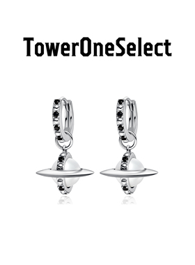 TowerOneSelect官方店TOWERONE飞碟UFO珍珠纯银耳环吊坠可拆两戴