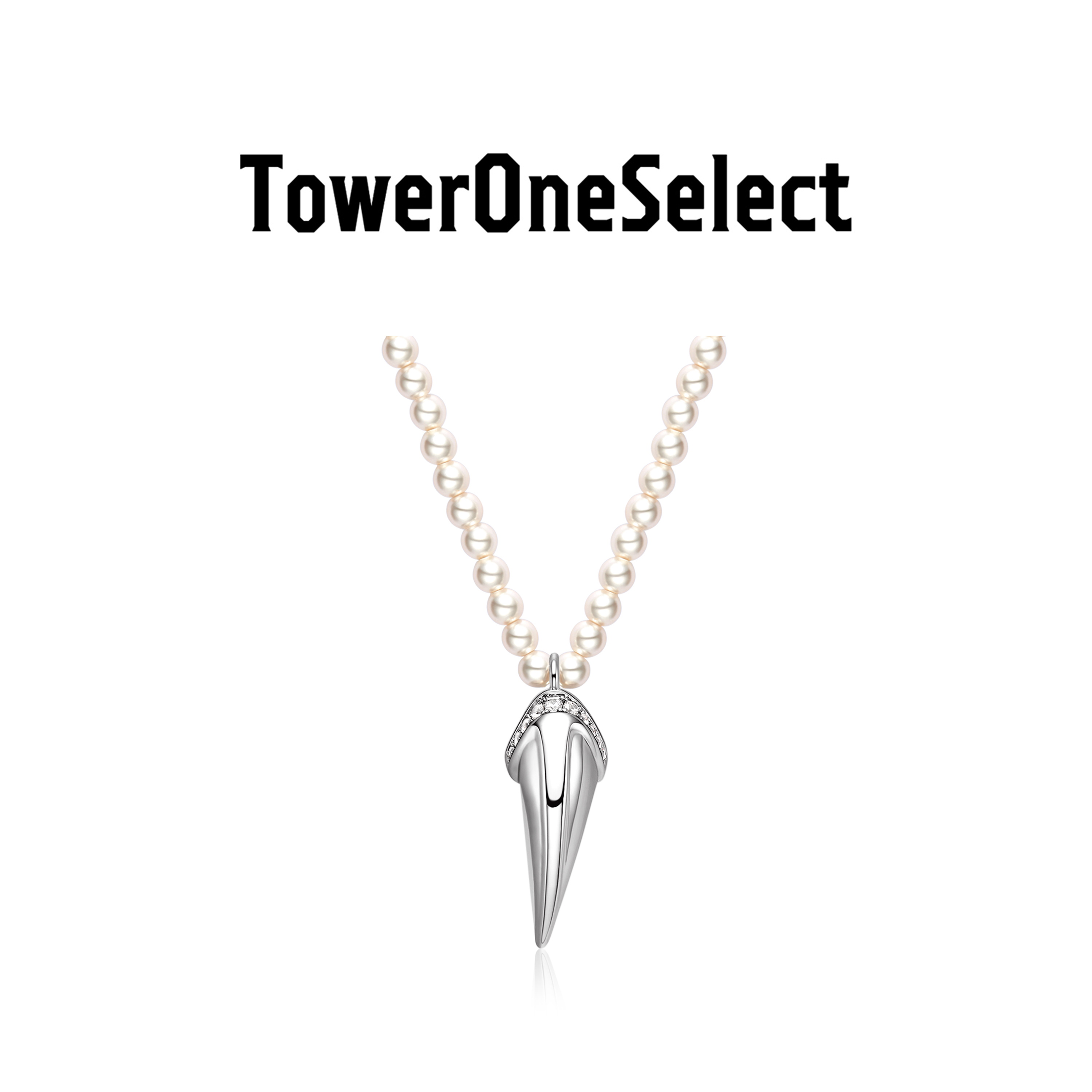 TowerOneSelect官方店TOWERONE獠牙珍珠项链原创设计轻奢高级饰品