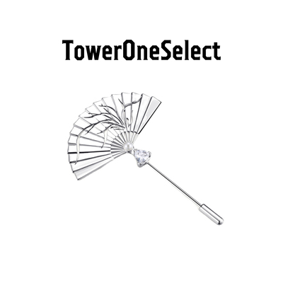 珍珠雕花扇子别针官方店