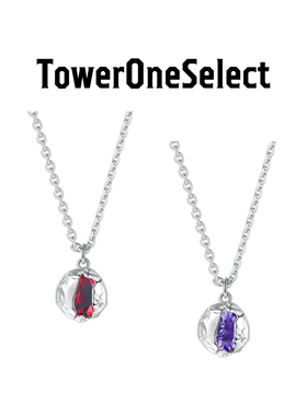 TowerOneSelect官方店ZHAO破壳圆形宝石项链不规则小众设计锁骨链