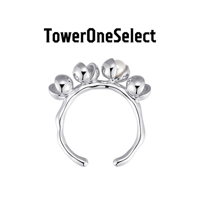 TowerOneSelect珍珠开口戒指
