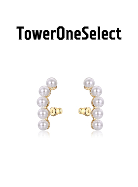 TowerOneSelect官方店triple tipsy酒杯甜点珍珠耳环小众设计耳钉