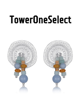 TowerOneSelect官方店GLYPHS披星戴月串珠耳钉小众设计感流苏耳饰