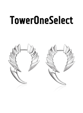 TowerOneSelect官方店TOWERONE双骨节耳钉2022年新款潮酷原创耳饰
