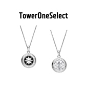 TowerOneSelect官方店SIDE DISH 八芒星项链双面圆罗盘小众锁骨链
