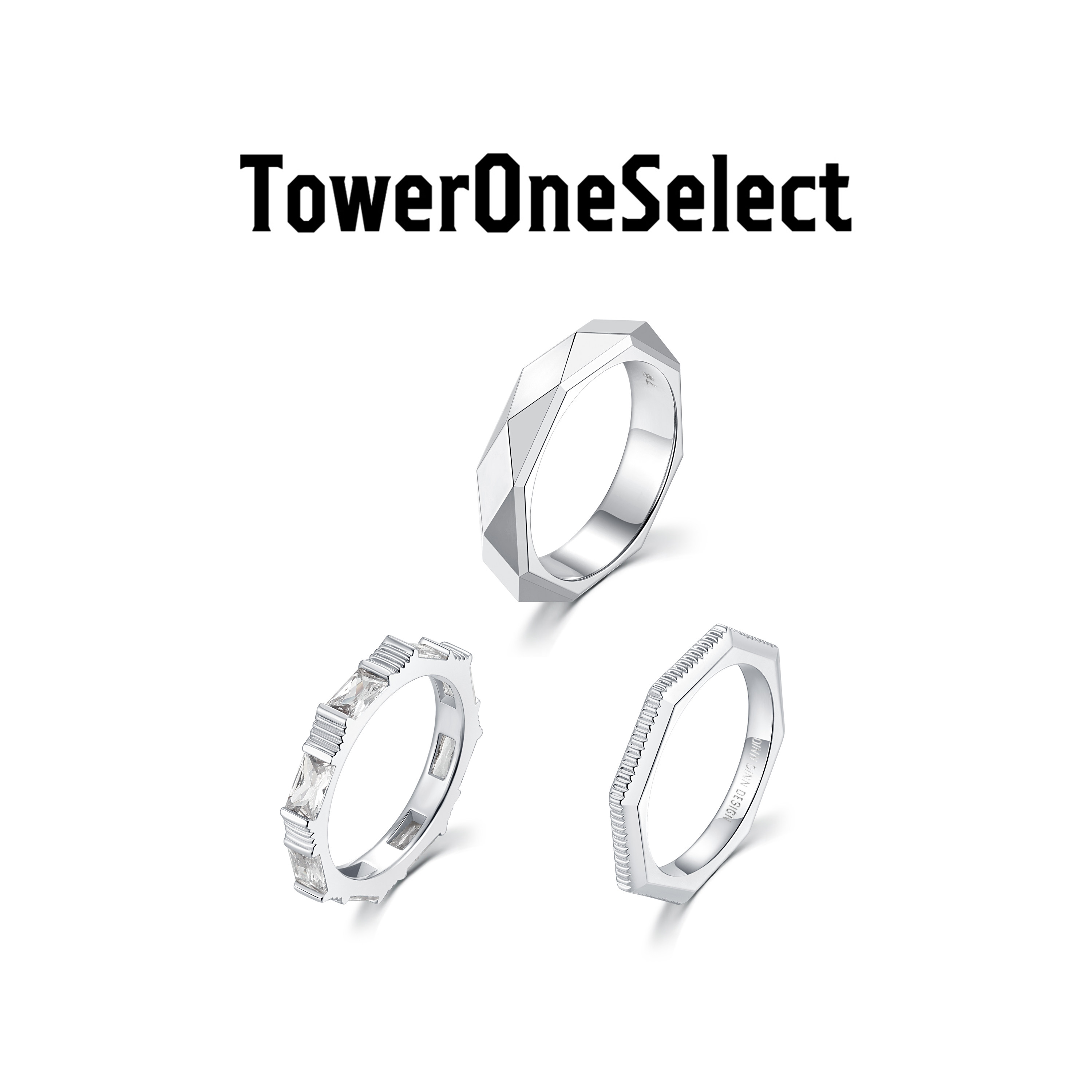 TowerOneSelect官方店DINN DINN涅槃系列2号组合套戒情侣混搭戒指