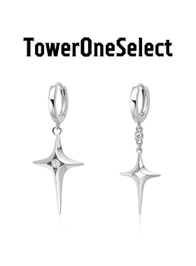 TowerOneSelect官方店TOWERONE北极星耳环原创设计高级感轻奢耳饰