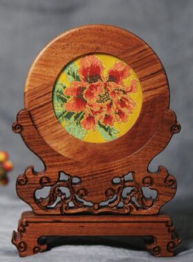 工艺品南京花梨木摆件装饰画